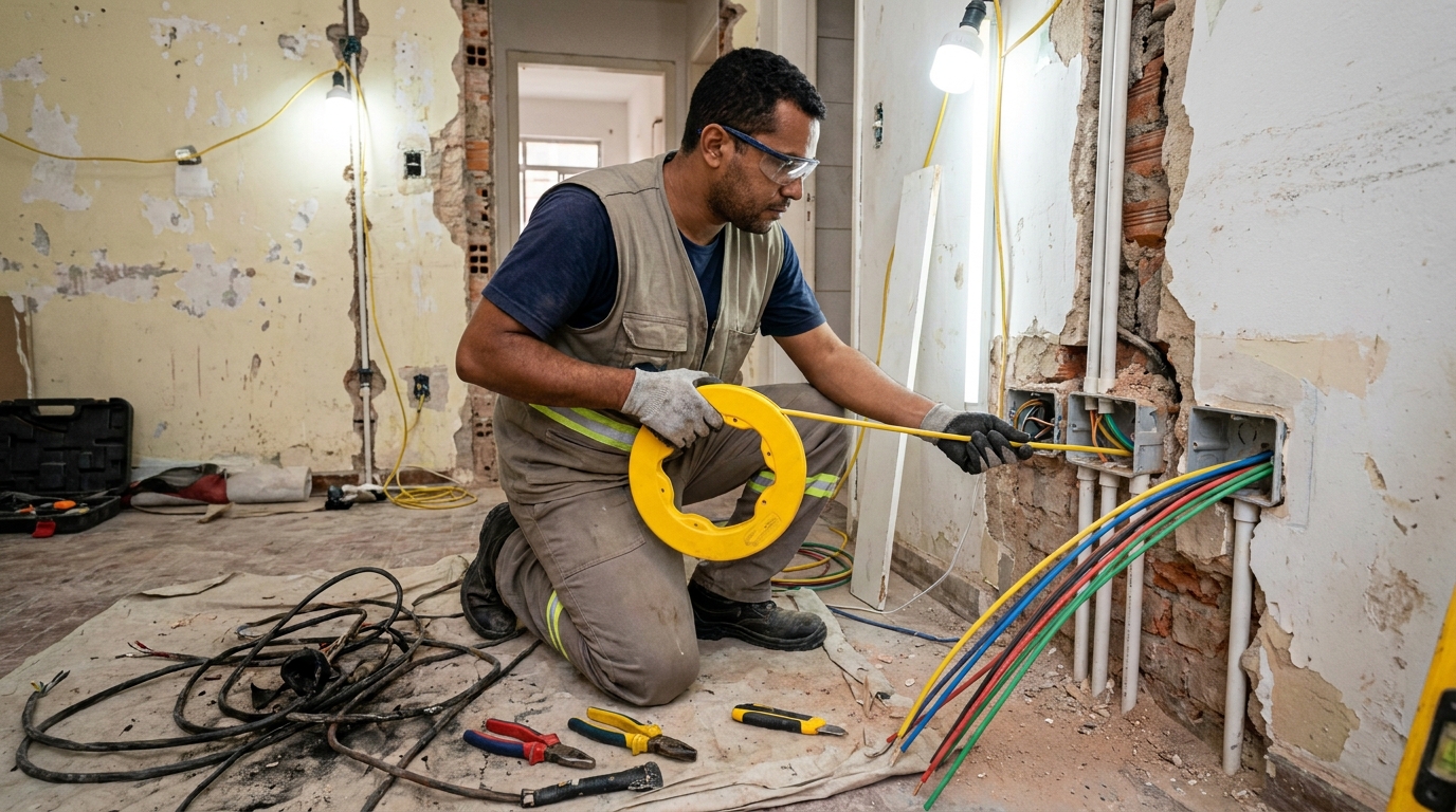 Cabeamento elétrico para empresas em Goiânia‑GO