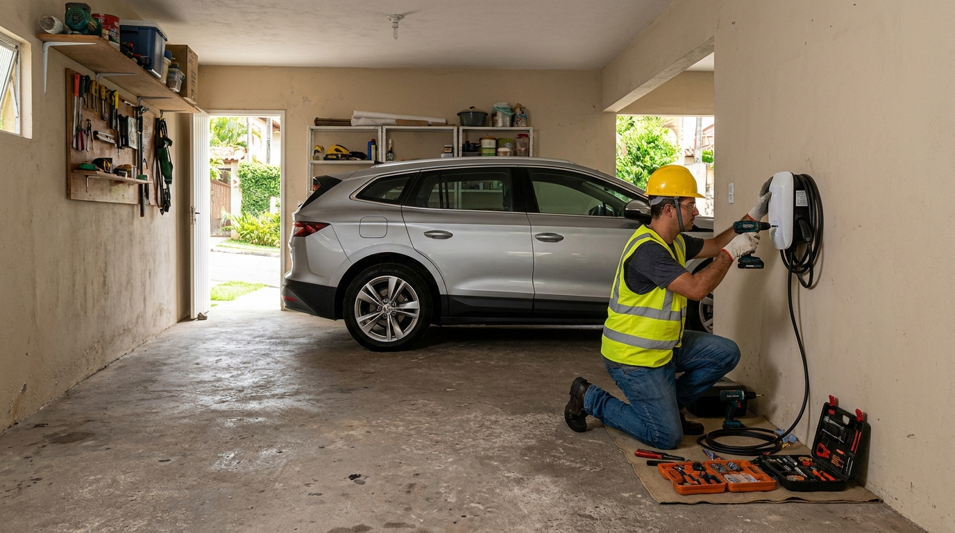 Instalação em garagem ou condomínio em Goiânia‑GO
